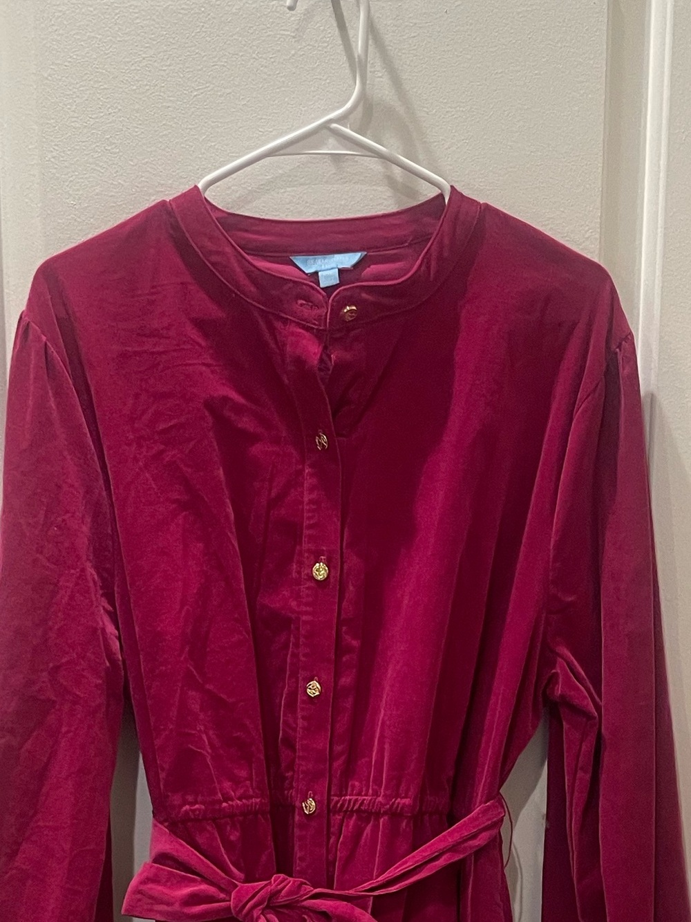 NEW…Draper James Tie-Waist Long Sleeve Dress - Picture 5 of 5